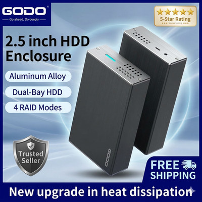 2,5 Zoll Dual Bay RAID Festplattengehäuse USB3.0 bis 2,5'' SATA I/II/III HDDS SS