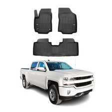 Omac Premium Floor Mats For Chevrolet Silverado Iii Gmc Sierra Iv 2014-2019