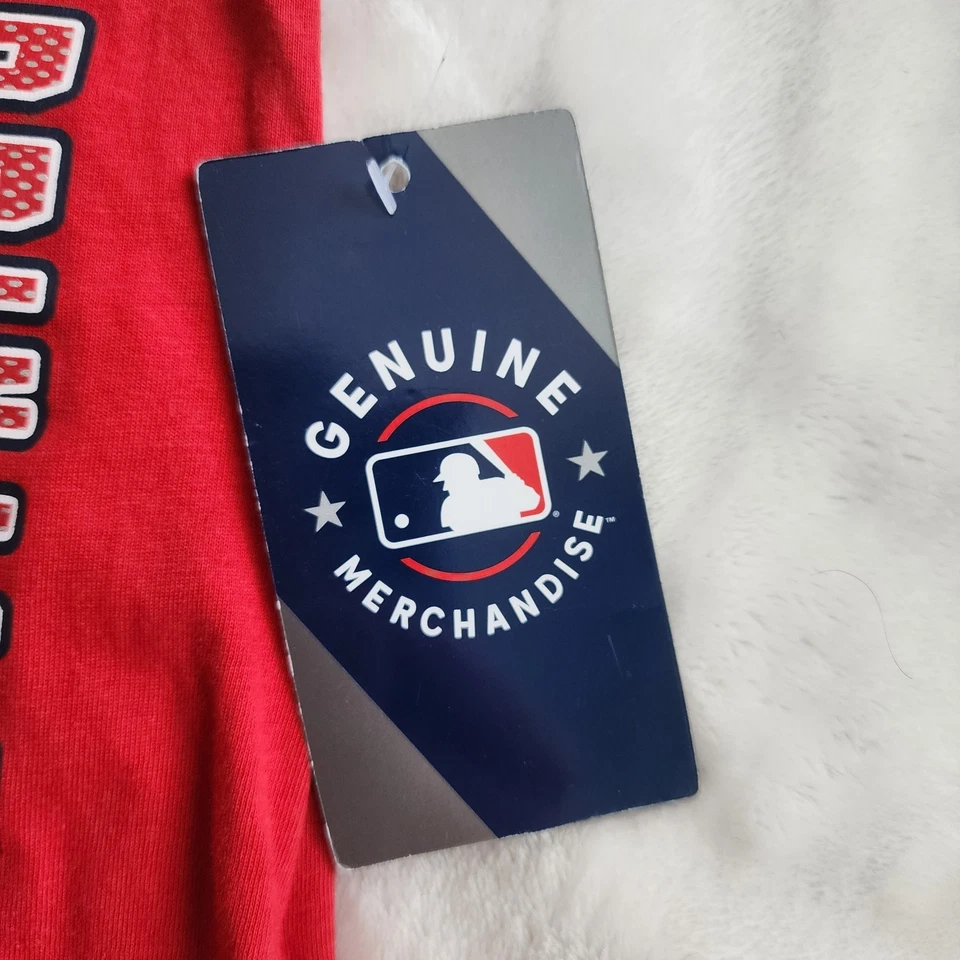 NWT MLB St. Louis Cardinals Newborn Baby Girls Romper Red Blue White Team  - Image 2 of 4