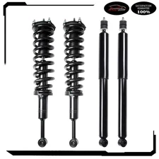For 2007-2014 Toyota Tundra Set (4) Front Struts W/ Spring + Rear Shock Absorber