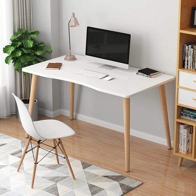 Computer Desk, Nordic Style Home Office Study Desk, Student Wood Writing Table,