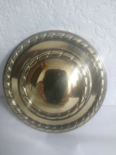 Kirsch Scarf Holders Drapery Hold Backs Golden Tone Rope Medallion Pair NEW