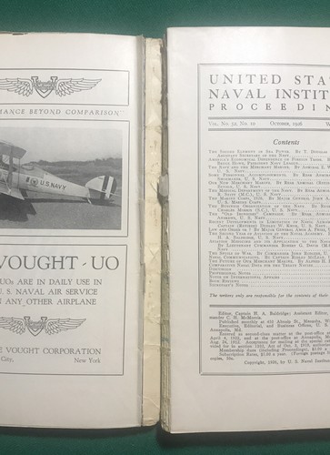 UNITED STATES NAVAL INSTITUTE PROCEEDINGS VOL. 52 No 284 OCTOBER 1926 - Picture 3 of 5