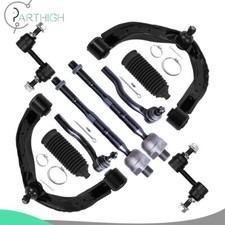 10x Front Tie Rod Sway Bar Control Arm And Ball Joint For 2014-19 INFINITI QX80