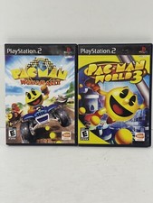Pac-Man World Sony PlayStation 2 (PS2) Game Lot (2) World 3 & World Rally
