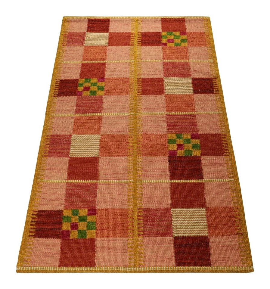 8X10 Rugs Swedish Marianne Richter Inspired kilim rug Vintage for Living Room - Image 4 of 4