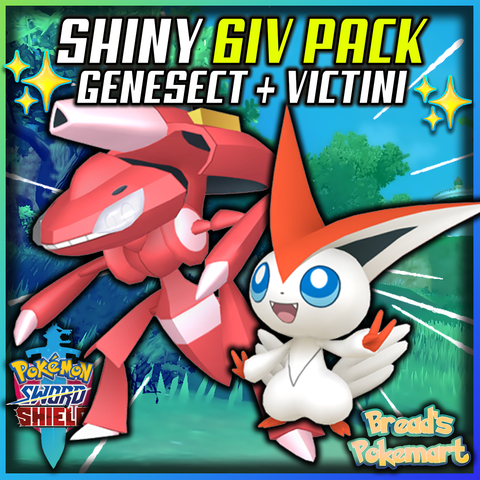 ✨ Genesect ✨ Mythical Legendary Pokemon Sword and Shield 6IV Pokémon