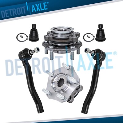 Front Wheel Bearing Hubs Ball Joints Tie Rods for Leaf Sentra NV200 City Express