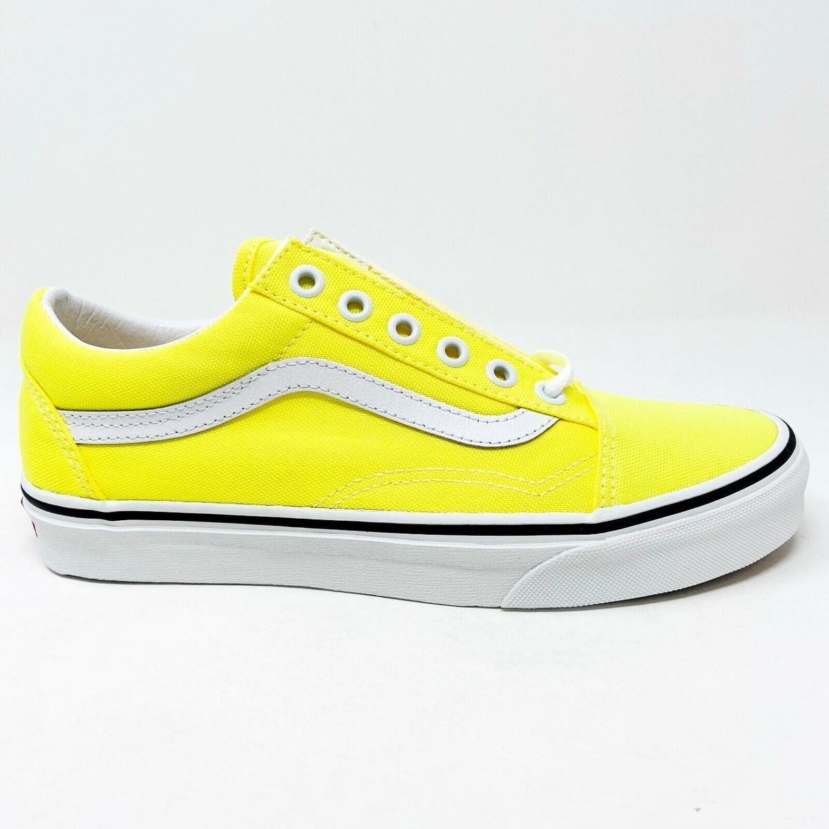VANS★OLD SKOOL★NEON LEMON TONIC/TRUE WHITE Vans Old Skool (Neon) Lemon Tonic True White Womens Shoes