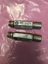 2- Bird Electronics 80F TERMALINE Coaxial Resistor With Cable & Connector Lot Of