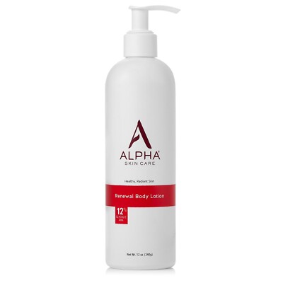 Alpha Skin Care Revitalizing Body Lotion with 12% Glycolic AHA, Simple and Ef...