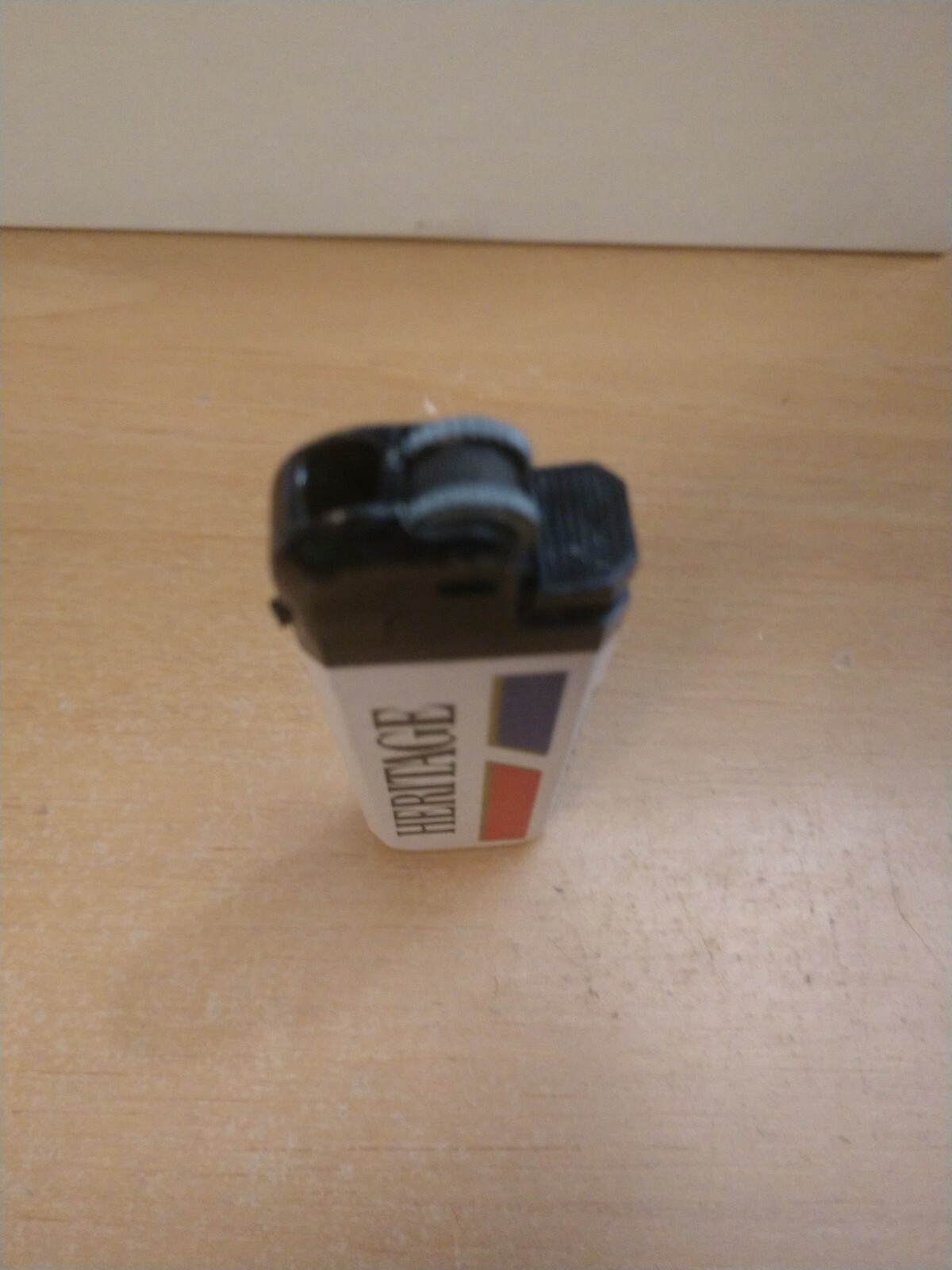 Heritage Cigarettes White Mini Disposable Lighter