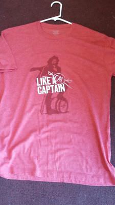 Captain Morgan  Mens T-Shirt  Liquor Drink LIKE A CAPTAIN PRINT, MEDIUM