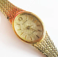 Vintage Ladie's 1980's/1990's Costume Gold Timex Watch