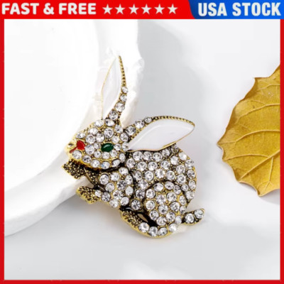 Easter Bunny Rabbit Pin Brooch Easter Fashion Jewelry Bunny FAST Free ...