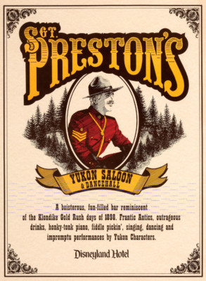 Disney Sgt Preston's Saloon  11'' x 15'' Collector's Poster