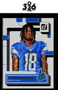 Jameson Williams 2022 Donruss Rated Rookies Portrait #308