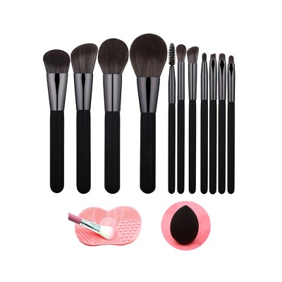 13 Stück Make up Pinsel Set Lidschatten Liner Rouge Gesicht Puder Foundation