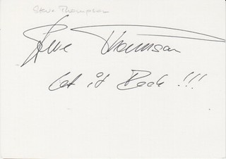 Steve Thomson Schweiz 80's Hardrock Radio Top Hit Europe orig. sign. 10x15 Karte