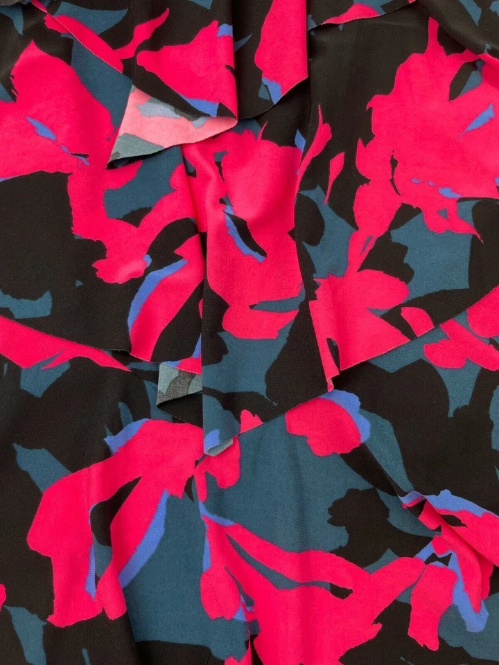 MagicSuit Tankini Top 10 Rosa Negro Estampado Geométrico Capas En Niveles B53-09 Foto 3 de 4