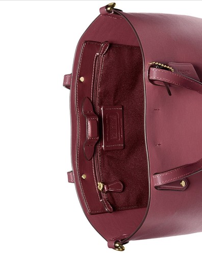 COACH 78217 Refined Calf Leather Central Shopper Tote Dusty Pink /Gold - Picture 3 of 12
