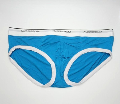 Aussiebum Men's Bamboo Viscose Baseline Underwear Brief, Size XL Blue - NWT!