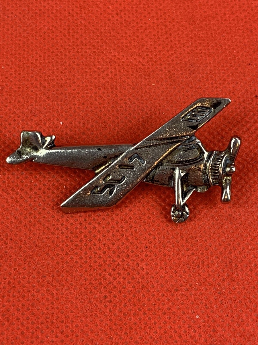 Original WW2 Era Metal Pin SC 17 Propeller Plane Sweetheart