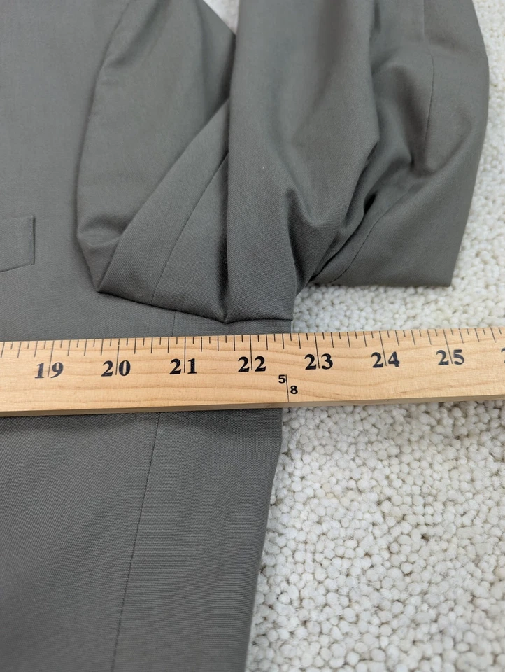 Traje Jos A Bank Para Hombre 42L 36x31 Algodón Tostado Verde Oliva Verano Juego de 2 Piezas 3 Botones Foto 3 de 4