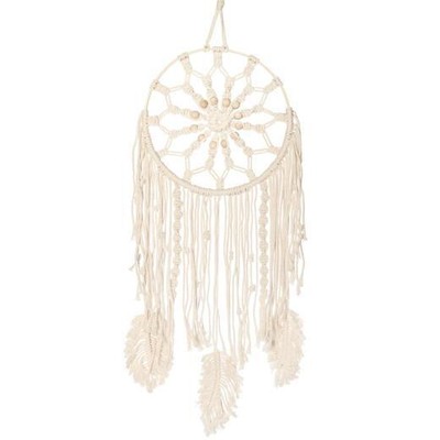 Massive Eiche Macramè dekoratives Hängeset - Mandala Dreamcatcher MWH040