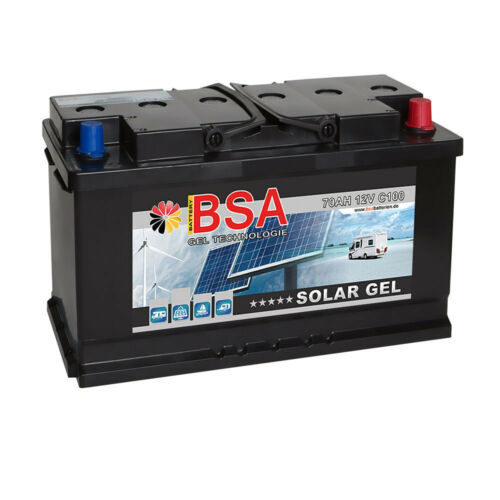 Blei Gel Batterie 70Ah 12V Solarbatterie Boot Wohnmobil Versorgungsbatterie 60Ah - Bild 1 von 4