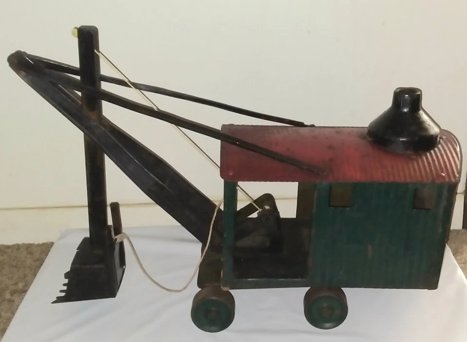 *RARE* 1920s Buddy L Steam Shovel by Moline Pressed Steel Co. Original Toy - Image 2 of 4