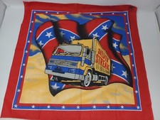 Vintage Silver Streak Truckers Bandana Handkerchief 80s 90s Truck Stop