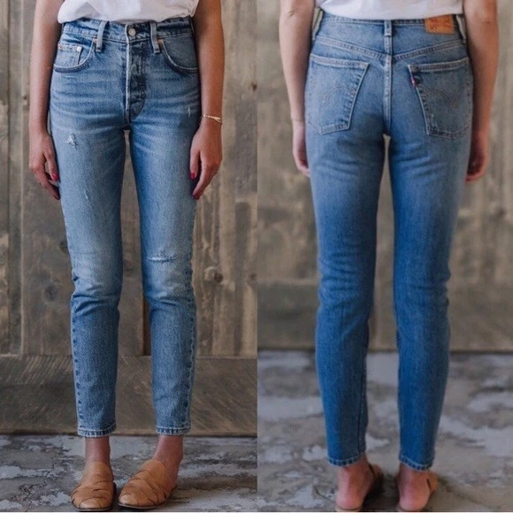 LEVIS 501 Stretch Skinny Premium Women Jeans 99 Cotton Post