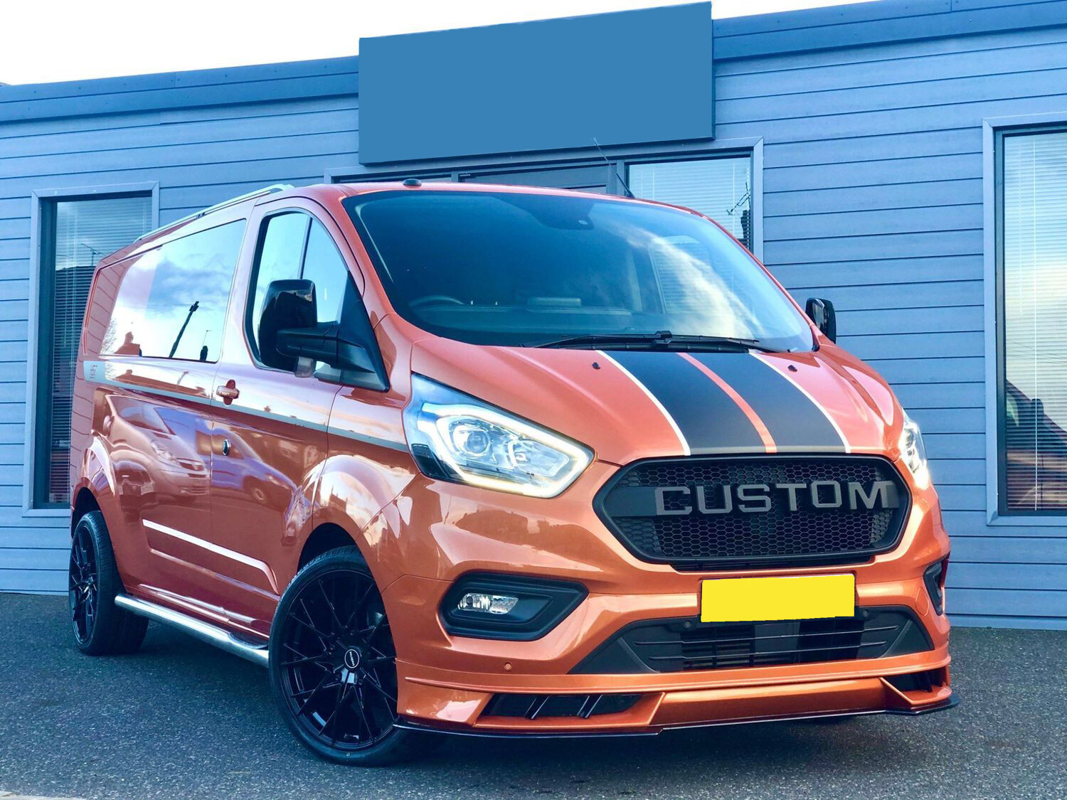 transit custom front splitter