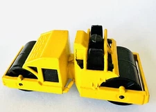 1986 Hot Wheels 69 CAT Road Roller Yellow Diecast Malaysia Steamroller Toy