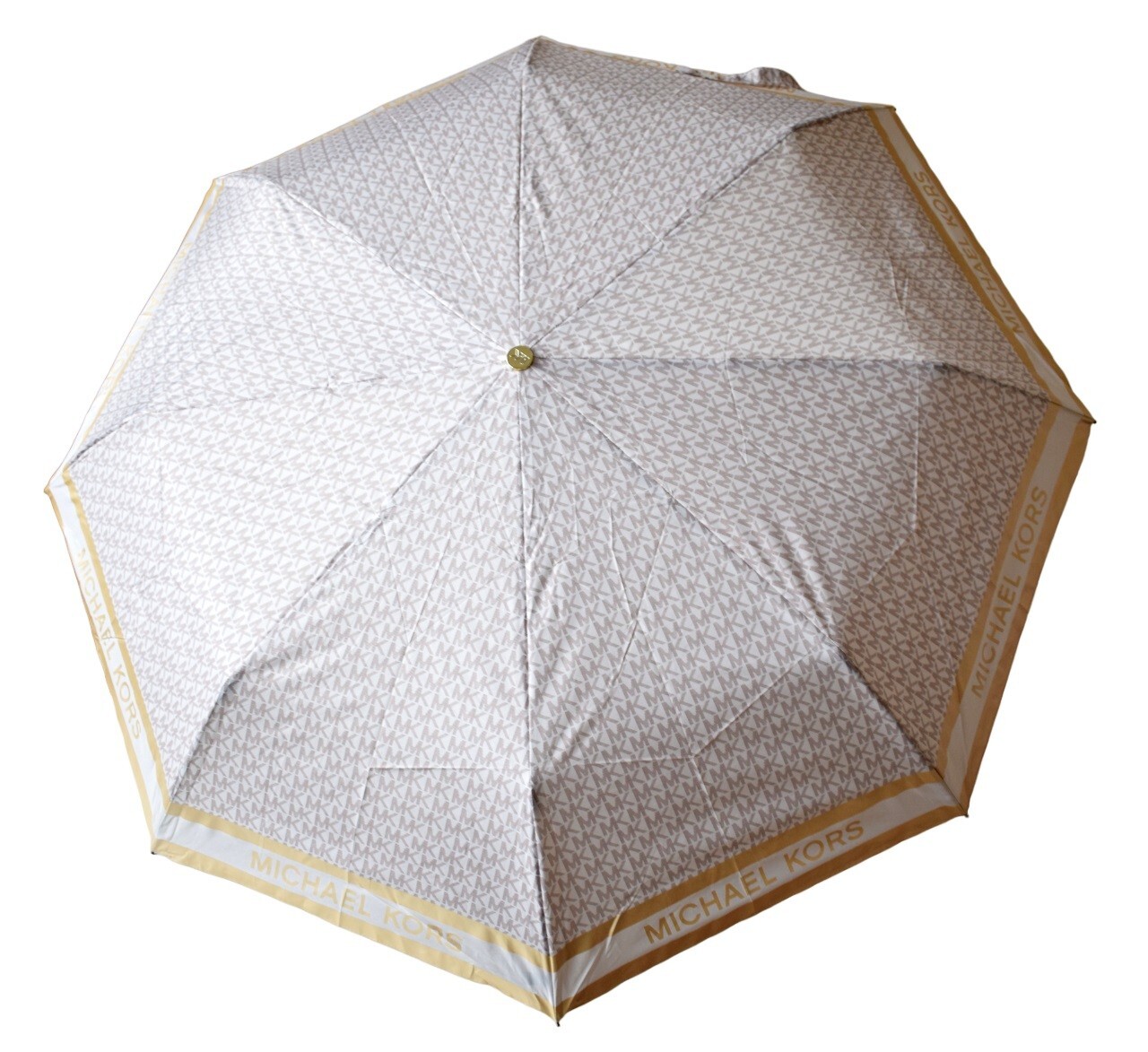 MICHAEL KORS Regenschirm Umbrella Travel pale gold multi 22590₽
