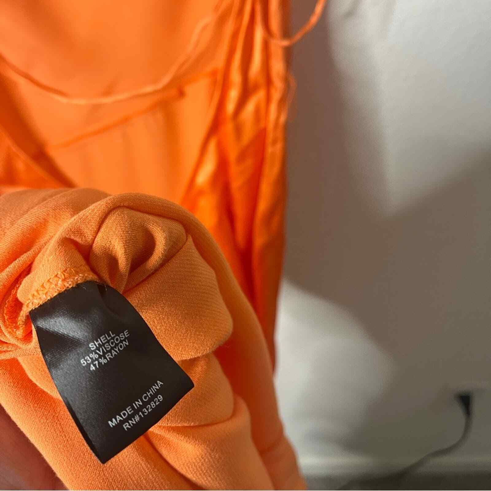 NWT Michael Costello x REVOLVE Tonya Gown in Tangerine Womens Size L eBay