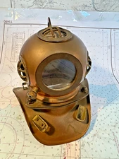 Vintage Marine Bronze Diving Helmet Rare