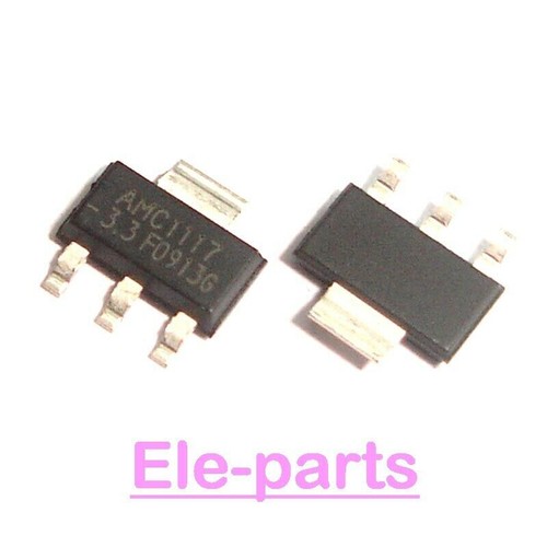 50 PCS AMC1117-3.3 SOT-223 AMC1117-3V3 3.3V Transistors 1A Positive ...