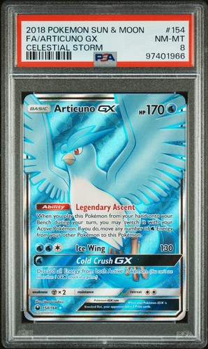 Articuno-GX graded PSA 8 for sale on eBay