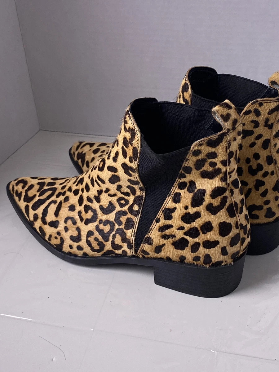 Steve madden cheap leopard chelsea boots