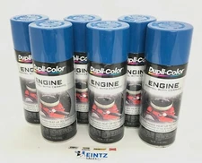 Duplicolor DE1621-6 PACK Engine Enamel Paint w/ Ceramic, OLD FORD BLUE - 12 oz