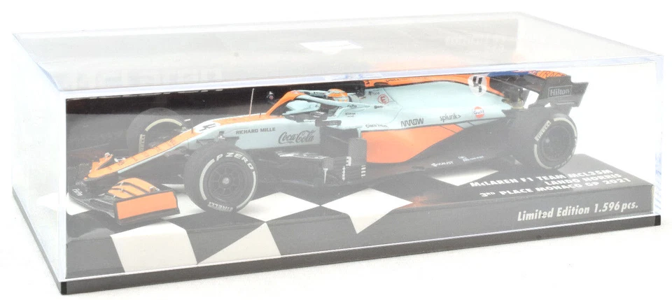 Minichamps McLaren - L. Norris - GP de Mónaco 2021 1:43 Diecast F1 Car 537214904 Foto 4 de 4