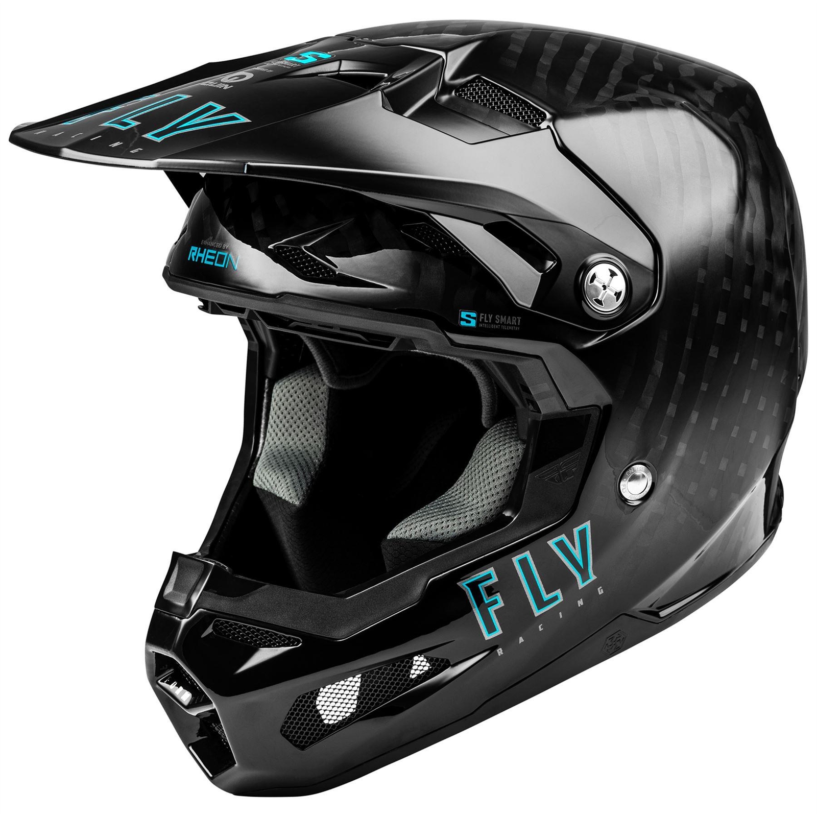Fly Racing 2025 Formula S Carbon MX Helmet Black Motocross Off-Road