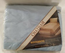 NEW Vintage Chatham Winterking Polyester LIGHT BLUE BLANKET TWIN FULL NOS NIP