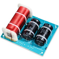 1x 500W 2-Way Bass Speaker Frequency Divider Crossover 1-Low 1-Sub-bass Filter