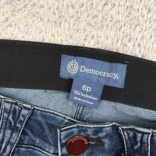 Democracy "Ab"solution Ankle Skimmer Jeans Womens 6P Blue Stretch Denim NEW NWT - Picture 4 of 14