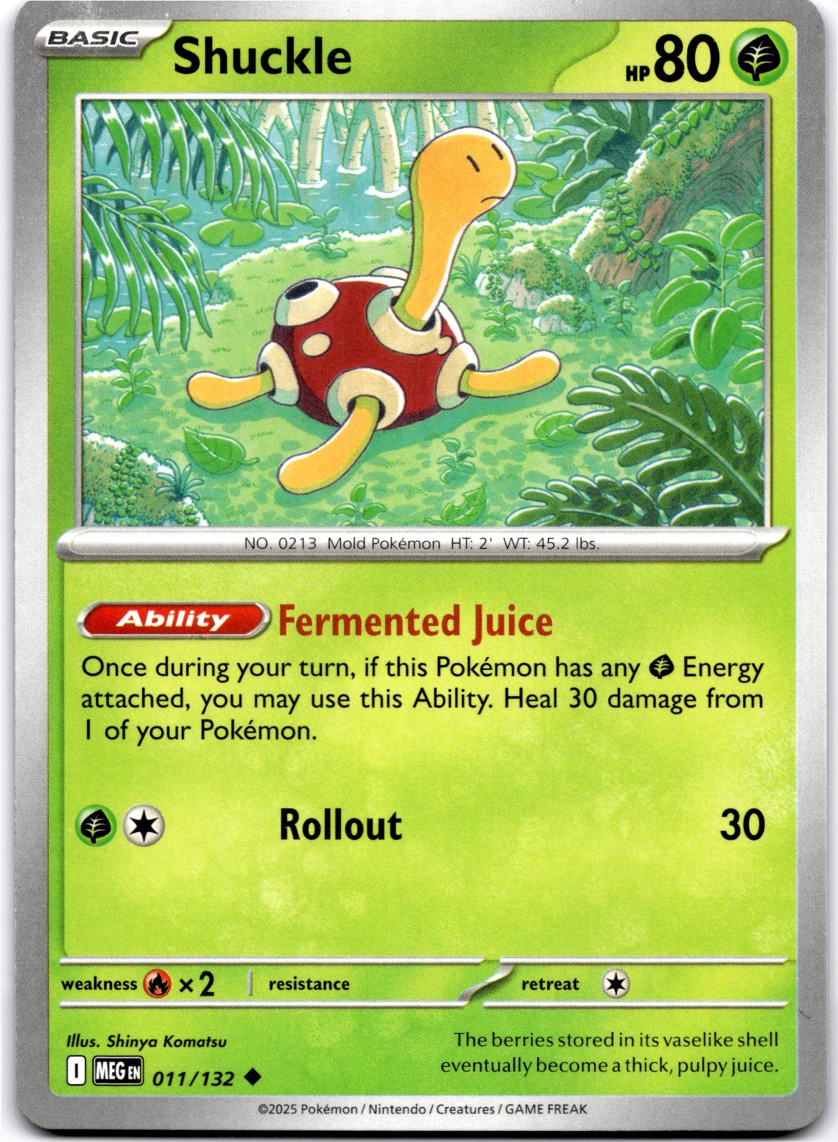 Shuckle - Uncommon ME01: Mega Evolution 011/132 NM Pokemon