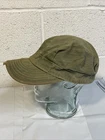 WW2 Era HBT USMC 1940s Hat Military Utility Cap Mechanic Lid No Vent Holes Salty