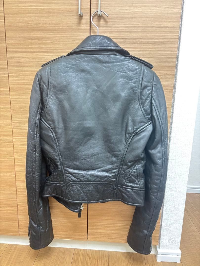 USED BALENCIAGA DOUBLE RIDER JACKET BLACK GOOD thumbnail 6